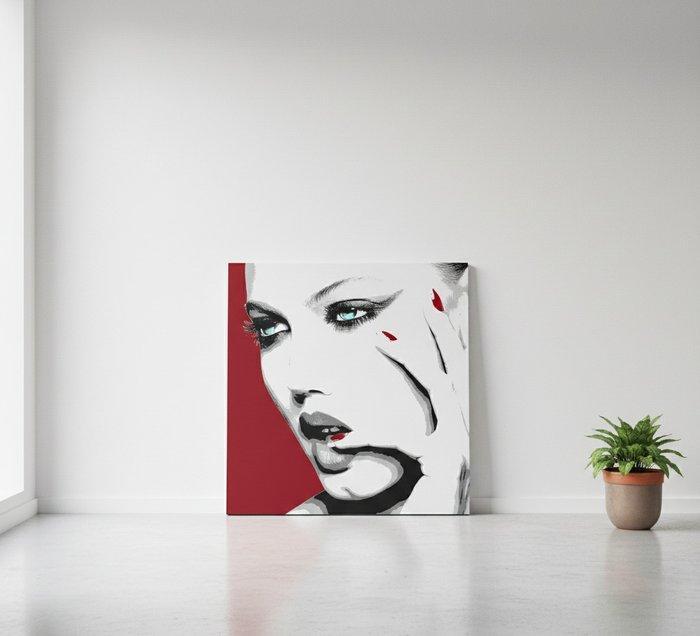 Davide DAlba - Urban Color ( Red ), Antiek en Kunst, Kunst | Schilderijen | Modern