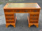Bureau - met dubbele la - gepatineerd messing, Taxus,