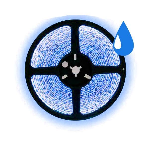5 meter blauw led strip waterproof - IP65 - 60Leds/m - 12V, Hobby en Vrije tijd, Elektronica-componenten, Nieuw, Ophalen of Verzenden