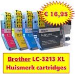 BROTHER LC-3211 - LC 3213 XL compatible set (€ 12,95), Nieuw, Cartridge, Ophalen of Verzenden, Brother