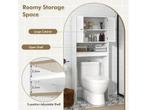 Coast Toiletkast met 2 Deuren - 66 x 25,5 x 157 cm - Wit -, Verzenden, Nieuw
