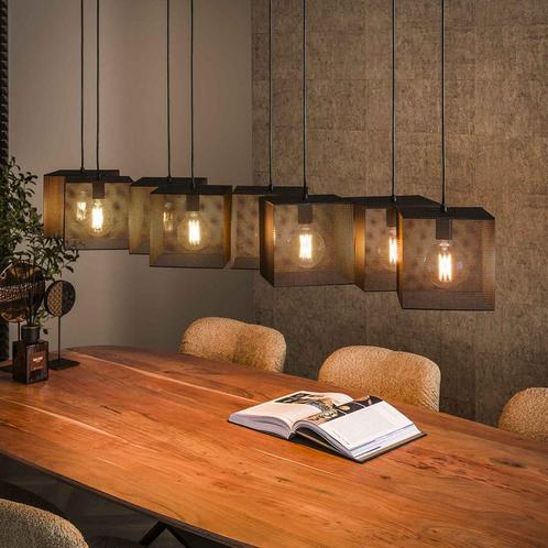 *WOONWINKEL* Hanglamp 8 Lichts Block, Huis en Inrichting, Lampen | Hanglampen, Nieuw, Verzenden