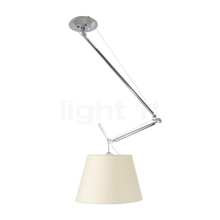 Artemide Tolomeo Sospensione Decentrata, perkament - ø¸42, Huis en Inrichting, Lampen | Hanglampen, Nieuw, Verzenden