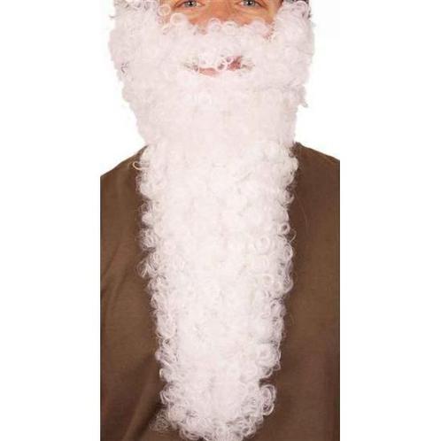 Lange Kerstman baard wit - Baarden, Hobby en Vrije tijd, Feestartikelen, Verzenden