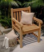 Teak Tuinstoelen | Stapelstoel | Verstelbaar | Dining | Teak, Tuin en Terras, Verzenden, Nieuw, Teakhout, Stapelbaar