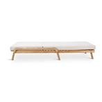 Ligbed Boras | teak naturel | incl kussen clay, Verzenden, Nieuw