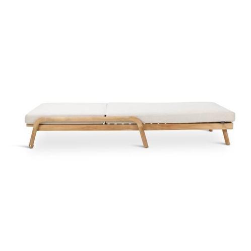 Ligbed Boras | teak naturel | incl kussen clay, Tuin en Terras, Overige Tuin en Terras, Nieuw, Verzenden