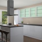 Witte hoogglans greeploze keuken Finland 18505, Huis en Inrichting, Verzenden, Nieuw