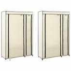 vidaXL Kledingkasten opvouwbaar 2 st 110x45x175 cm stof, Verzenden, Nieuw