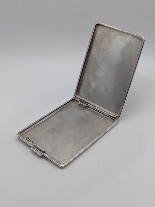 Sigarettendoos - .925 zilver - Zilveren sigarettendoosje, Antiek en Kunst, Antiek | Goud en Zilver