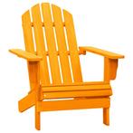vidaXL Tuinstoel Adirondack massief vurenhout oranje, Verzenden, Nieuw, Hout