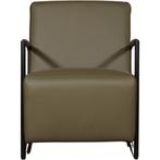 Groene leren industriële fauteuil Creative - Toledo leer, Huis en Inrichting, Fauteuils, Nieuw, Ophalen of Verzenden, 50 tot 75 cm