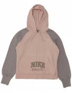 NIKE Womens Graphic Hoodie Jumper UK 8/10 Small Pink, Verzenden, Nieuw