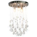 vidaXL Plafondlamp met kristallen kralen rond 3xG9, Verzenden, Nieuw