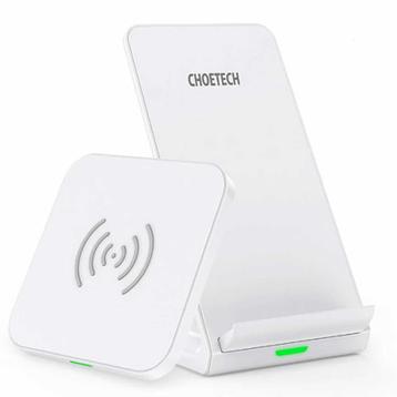 Choetech draadloze oplader + wireless charger pad 10W wit