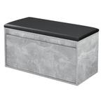 Schoenenkast Degerfors met lade 80x39x45 cm betonkleurig en, Verzenden, Nieuw