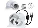 Veiling - Kit met kanaalbuisventilator 100mm, Nieuw