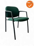 Vergaderstoel - Ahrend 320 - groene stoffering - zwart frame, Vergader- of Presentatieruimte, Ophalen of Verzenden, Gebruikt, Stoel