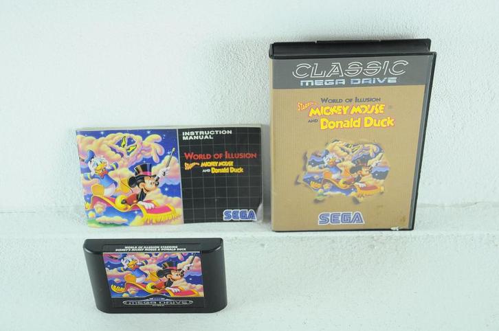 World of Illusion Starring Mickey Mouse and Donald Duck, Spelcomputers en Games, Games | Sega, Zo goed als nieuw, Ophalen of Verzenden