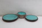 Bo-Camp - Servies - Halo - 12 Stuks - Aqua, Verzenden, Zo goed als nieuw