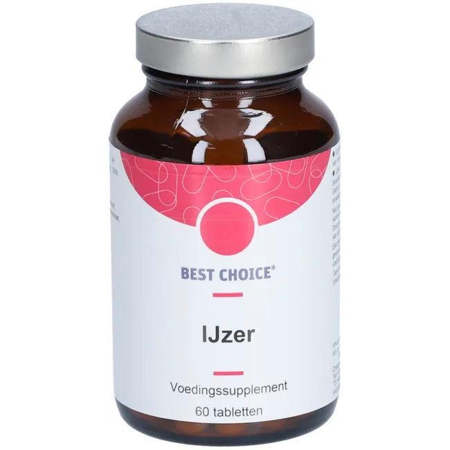 Best Choice ijzer 60 tabletten, Sport en Fitness, Bidons, Nieuw, Ophalen of Verzenden