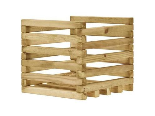 Veiling - Tuinbak geïmpregneerd grenenhout 40x40x38cm, Tuin en Terras, Bloempotten