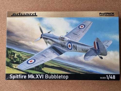 Eduard 8285 Spitfire Mk.XVI Bubbletop 1:48 ProfiPACK, Hobby en Vrije tijd, Modelbouw | Vliegtuigen en Helikopters, Verzenden