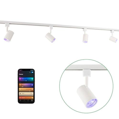 Smart Railsysteem 1-fase | Wit | 2 Meter | HUE compatible, Huis en Inrichting, Lampen | Plafondlampen, Nieuw, Kunststof, Metaal