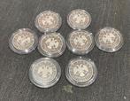 Rusland. 2 Rubles 2001/2009. Lotto 8 moedas