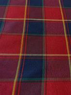 Exclusief Schots tartan stof, gekleurd in draad,, Antiek en Kunst