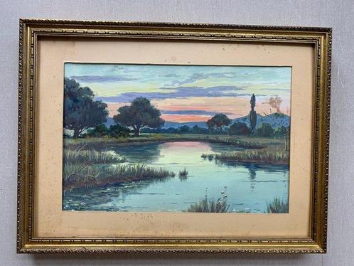 Leon Giuseppe Buono (1888-1976) - Laghetto Cumano, Antiek en Kunst, Kunst | Schilderijen | Klassiek