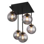 Design plafondlamp rookglas, Ouahiba, Ophalen of Verzenden, Nieuw, Glas, Design