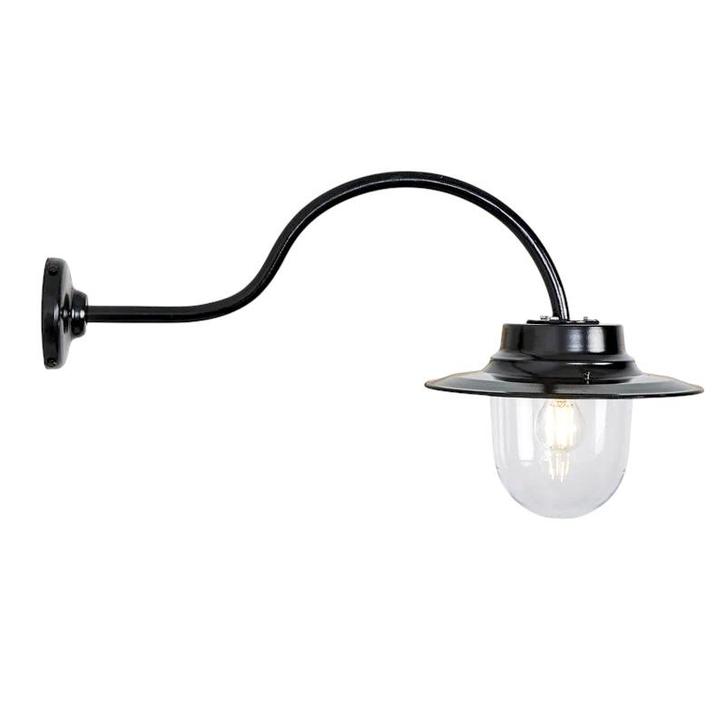 Wandlamp Farmyard - gietijzer zwart - klassiek en, Tuin en Terras, Buitenverlichting, Ophalen of Verzenden