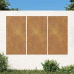 vidaXL Wanddecoratie tuin 3 st zonontwerp 105x55 cm, Verzenden, Nieuw