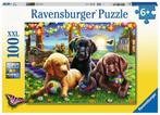 Honden Picknick Puzzel (100 XXL stukjes) | Ravensburger -, Nieuw, Verzenden