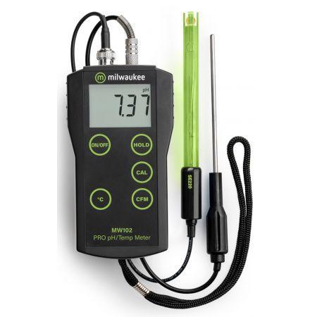 Milwaukee Smart Portable pH/&deg;C Meter met ATC MW102, Dieren en Toebehoren, Vissen | Aquaria en Toebehoren, Ophalen of Verzenden