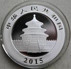 China. 10 Yuan 2015 Panda. Coloured 1 oz (.999) (Zonder, Postzegels en Munten