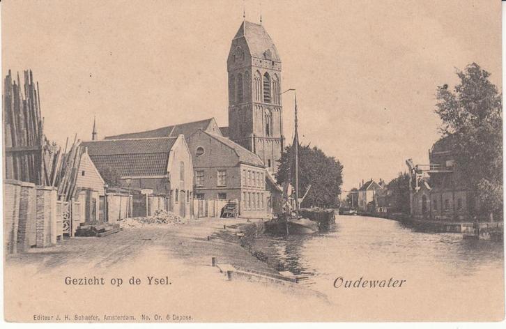 OUDEWATER - Gezicht op de Ysel, Verzamelen, Ansichtkaarten | Nederland