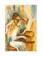 Pierre-Auguste Renoir (1841-1919) (after) - Jeunes filles au, Antiek en Kunst