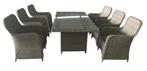 Dining Set - Toulouse - Wicker - Brown - The Outsider, Nieuw, Verzenden