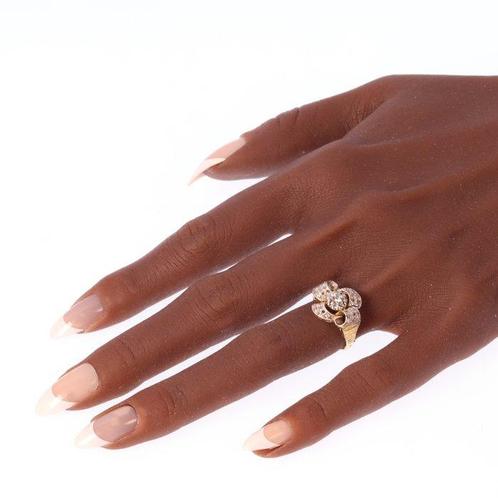 Zonder Minimumprijs - Ring - 18 karaat Geel goud, Witgoud -, Sieraden, Tassen en Uiterlijk, Ringen