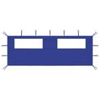 vidaXL Prieelzijwand met ramen 6x2 m blauw, Verzenden, Nieuw