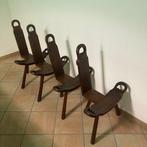 Stoel (4) - Eik - Massief eiken, Antiek en Kunst