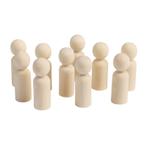 Eduplay - DIY houten poppetjes pegdolls - groot - 10 stuks, Nieuw
