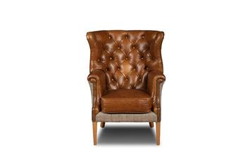 Chesterfield Harris Tweed Wallflower fauteuil