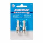 Silverline Luchtslangkoppeling - 8 mm - Bajonet - 2 stuks..., Ophalen of Verzenden, Nieuw