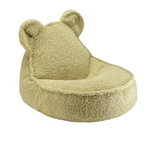 Zitzak in de vorm van een beer van teddy stof – kleur Mat., Kinderen en Baby's, Kinderkamer | Inrichting en Decoratie, Nieuw, Ophalen of Verzenden