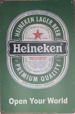 Heineken open your world reclamebord, Nieuw, Ophalen of Verzenden