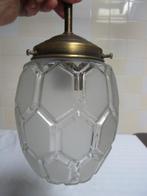 Plafondlamp - Antieke ovale hanglamp gematteerd en helder