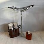 Wandelstok (3) - Leder, Metaal - Jagers set, Antiek en Kunst